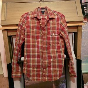 J Crew Men’s XS Slim Plaid Button Shirt